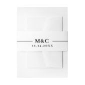 Hochzeit der Einladung Bauchband Einladungsbanderole (Vorderseite Beispiel)