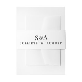 Hochzeit der Einladung Bauchband Einladungsbanderole