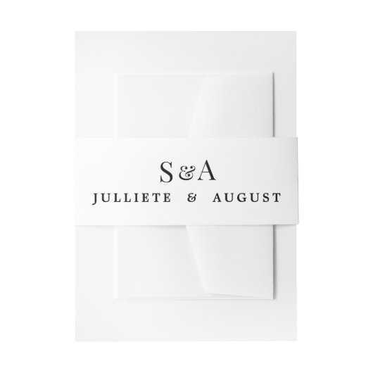 Hochzeit der Einladung Bauchband Einladungsbanderole (Vorderseite Beispiel)