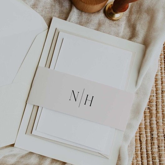 Hochzeit der Einladung Bauchband Einladungsbanderole