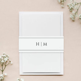 Hochzeit der Einladung Bauchband Einladungsbanderole