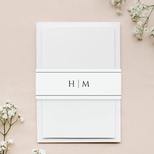 Hochzeit der Einladung Bauchband Einladungsbanderole