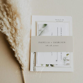 Hochzeit der Einladung Bauchband Einladungsbanderole