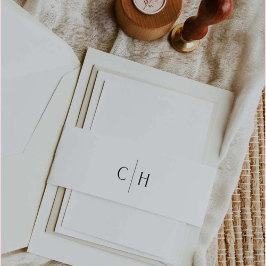 Hochzeit der Einladung Bauchband Einladungsbanderole