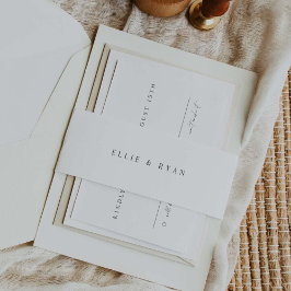 Hochzeit der Einladung Bauchband Einladungsbanderole