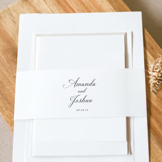 Hochzeit der Einladung Bauchband Einladungsbanderole