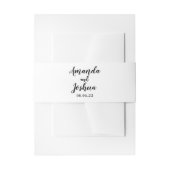 Hochzeit der Einladung Bauchband Einladungsbanderole (Vorderseite Beispiel)