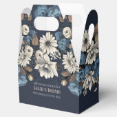 Hochzeit der Eleganten Navy-Floral-Wildblume Geschenkschachtel (Geöffnet)