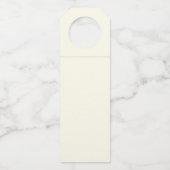 Hochzeit der Elfenbeingoldene Rose Flaschenanhänger (Rückseite)