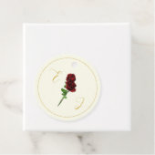 Hochzeit der Elfenbeingoldene Rose Geschenkanhänger (Beispiel)