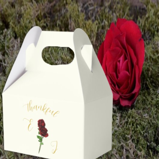 Hochzeit der Elfenbeingoldene Rose Geschenkschachtel