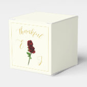 Hochzeit der Elfenbeingoldene Rose Geschenkschachtel (Vorderseite)