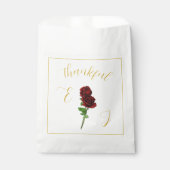 Hochzeit der Elfenbeingoldene Rose Geschenktütchen (Vorderseite)