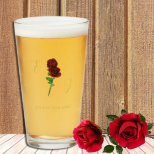 Hochzeit der Elfenbeingoldene Rose Glas