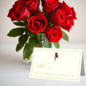 Hochzeit der Elfenbeingoldene Rose Platzkarte