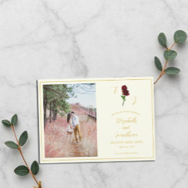 Hochzeit der Elfenbeingoldene Rose Save The Date