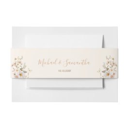 Hochzeit der Elfenbeinküste und der Wildblume Blus Einladungsbanderole