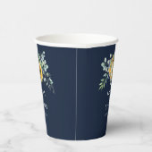 Hochzeit der Eukalyptus-Sonnenblume Pappbecher (Rechts)