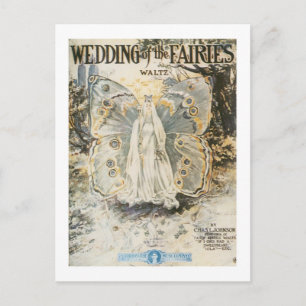 Hochzeit der Feeen Postkarte
