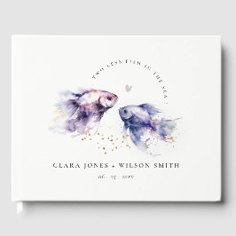 Hochzeit der Fischküste von Lilac Gästebuch