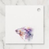 Hochzeit der Fischküste von Lilac Geschenkanhänger (Rückseite)