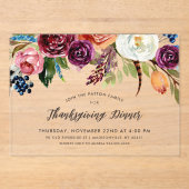 Hochzeit der Flora Acryleinladungen (Vorderseite)