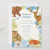 Hochzeit der Flora safari Einladung (Vorderseite)