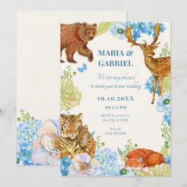 Hochzeit der Flora safari Einladung