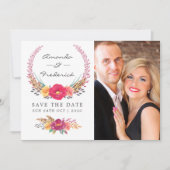 Hochzeit der Flora und Fauna Save The Date (Vorderseite)