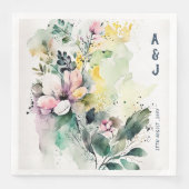 Hochzeit der Floral Serviette (Vorderseite)