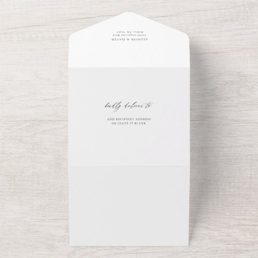 Hochzeit der Gartenflora-Wildblume All In One Einladung (Außenbereich)