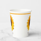 Hochzeit der Gelbblüte Pappbecher (Links)