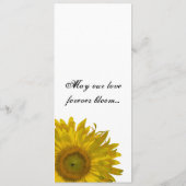 Hochzeit der Gelbblüte Programm (Rückseite)