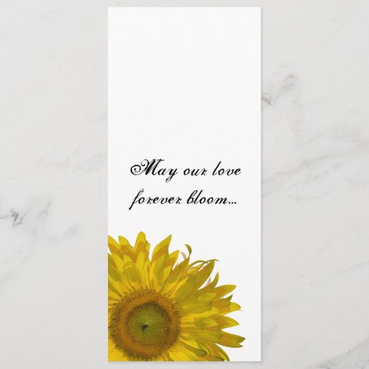 Hochzeit der Gelbblüte Programm (Rückseite)