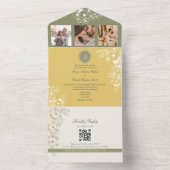 Hochzeit der Gelbblütenblume All In One Einladung (Innen Boden)