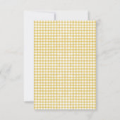 Hochzeit der Gelbblütenblume RSVP Karte (Rückseite)