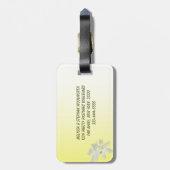 Hochzeit der Gelben Flora Gepäckanhänger (Rückseite vertikal)