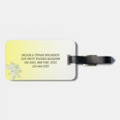 Hochzeit der Gelben Flora Gepäckanhänger (Rückseite horizontal)