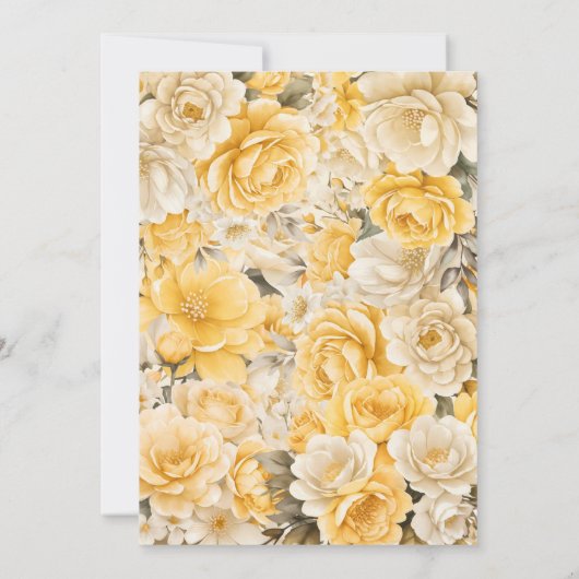 Hochzeit der Gelben Flora Save The Date (Rückseite)