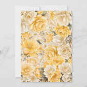 Hochzeit der Gelben Rose Einladung (Rückseite)