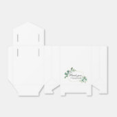 Hochzeit der geometrischen Blumengrün Geschenkschachtel (Ungefaltet)