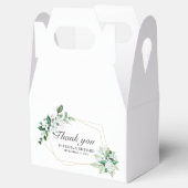 Hochzeit der geometrischen Blumengrün Geschenkschachtel (Geöffnet)