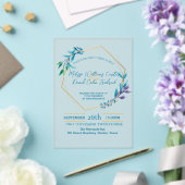 Hochzeit der geometrischen Eukalyptus Acryleinladungen (In Situ (Hochzeit))