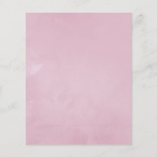 Hochzeit der geometrischen rosa Frühlingskirsche Flyer (Hinten)