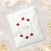 Hochzeit der geometrischen Rote Rose Geschenktütchen (Ausgeschnitten)