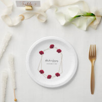 Hochzeit der geometrischen Rote Rose