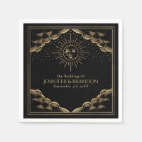 Hochzeit der Gold Sun and Moon Tarot Card