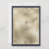 Hochzeit der Goldmedaille-Blume Einladung (Rückseite)