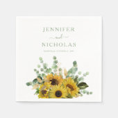 Hochzeit der Grünen Blütenblume Serviette (Vorderseite)