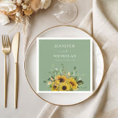 Hochzeit der Grünen Blütenblume Serviette